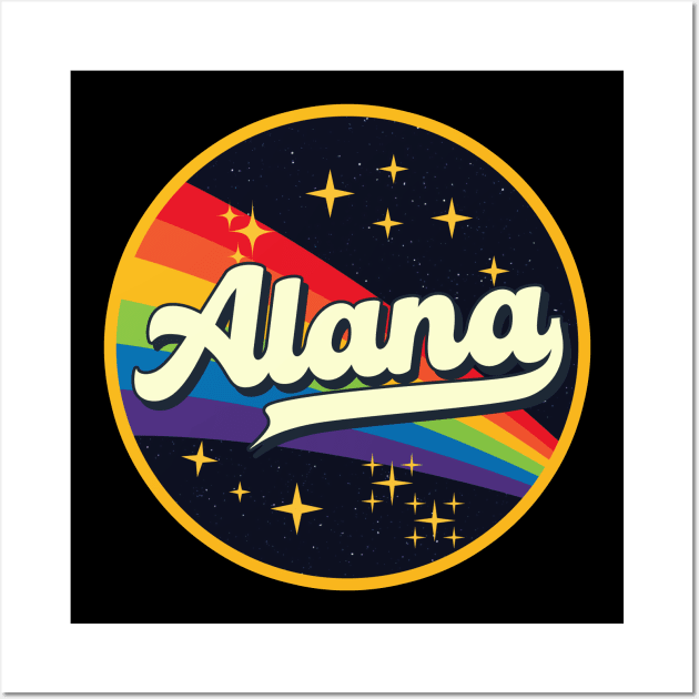 Alana // Rainbow In Space Vintage Style Wall Art by LMW Art